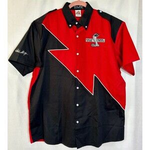 Carroll Shelby GT 500 Super Snake Mustang Track Pit Crew Style Mechanic Shirt L